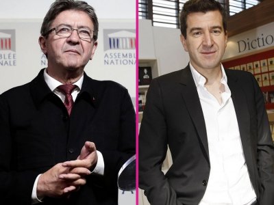 Jean-Luc Mélenchon et Mathieu Pigasse