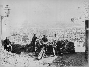 Paris, Montmartre, rue de la Bonne,1871 (photo de Bruno Braquehais)